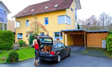 Carport aus Holz