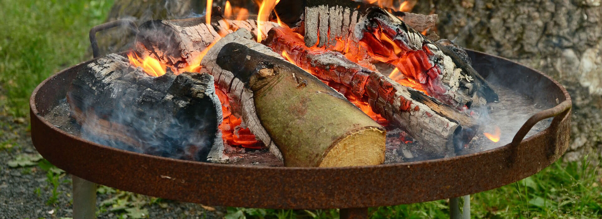 Feuer im Garten