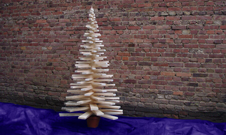 Weihnachtsbaum aus Holz selbst bauen